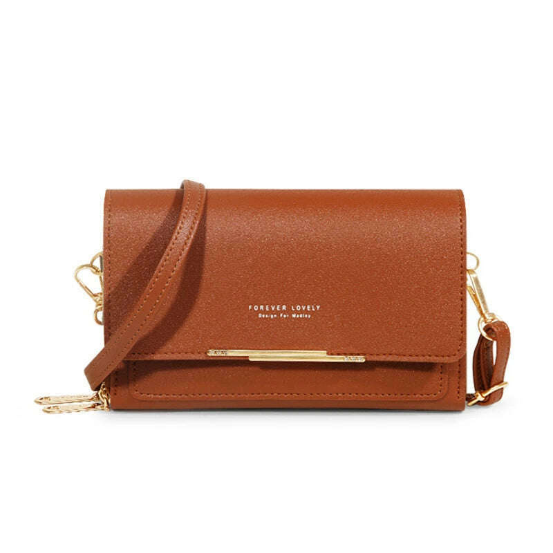 Women's Wallet Korean Handbag Multi Card Large Capacity Casual Shoulder Bag Mobile Phone Packet Fashion New Style - KIMLUD