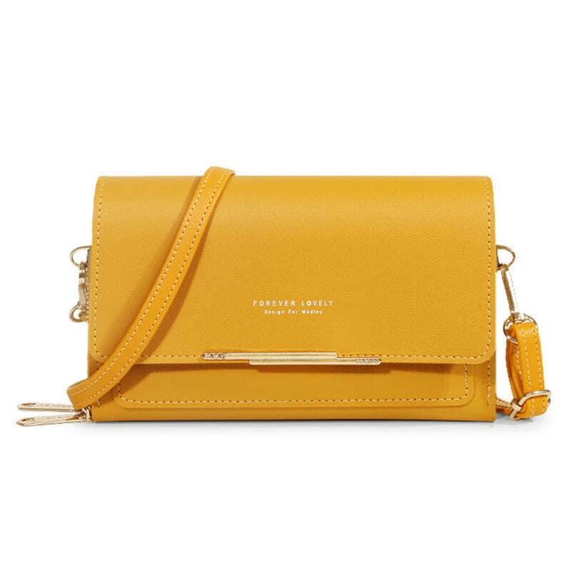 Women's Wallet Korean Handbag Multi Card Large Capacity Casual Shoulder Bag Mobile Phone Packet Fashion New Style - KIMLUD