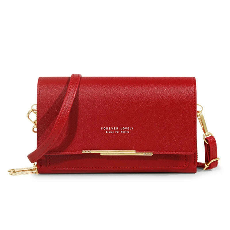 Women's Wallet Korean Handbag Multi Card Large Capacity Casual Shoulder Bag Mobile Phone Packet Fashion New Style - KIMLUD