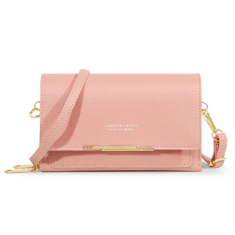 Women's Wallet Korean Handbag Multi Card Large Capacity Casual Shoulder Bag Mobile Phone Packet Fashion New Style - KIMLUD
