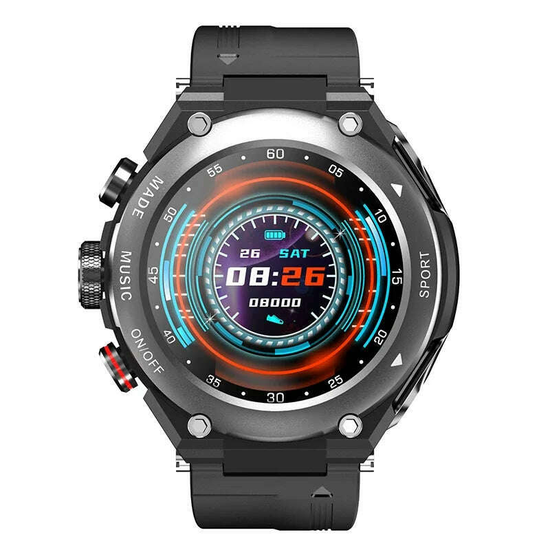 KIMLUD, YYHC-2022 IP68 Smart watch with earbuds Temperature music high quality, KIMLUD Womens Clothes